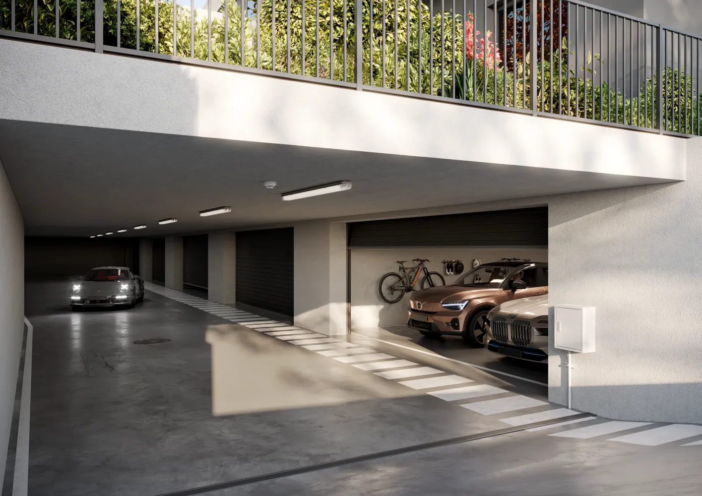 Fotografia das Garagens